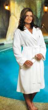 The organic cotton bath robe.